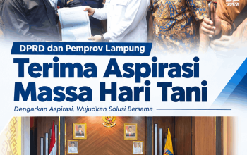 DPRD dan Pemprov Lampung Terima Aspirasi Massa Hari Tani